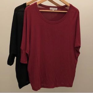U r b a n Outfitters tops in red & black